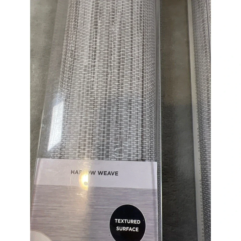In Home Grey Peel and Stick Wallpaper Harlow Weave pattern20.8in‎ x 18ft 2 Rolls